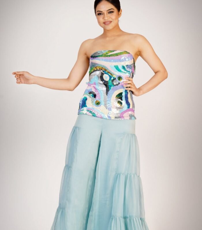 Embelished Strapless gown